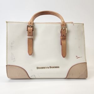 Dooney & Bourke White Patent Leather Janine Purse Crossbody Bag Rehab Needed